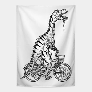 SEEMBO Dinosaur Cycling Bicycle Bicycling Biking Riding Bike Tapestry