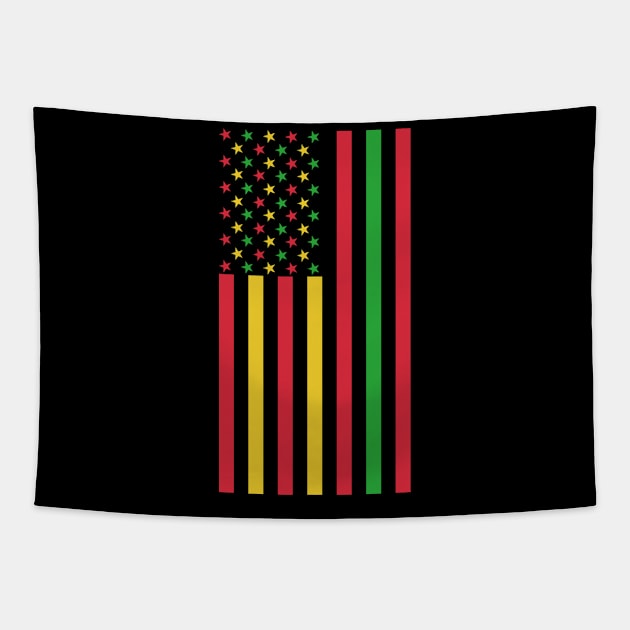 Juneteenth african american Flag Freedom Equality Tapestry by qwertydesigns