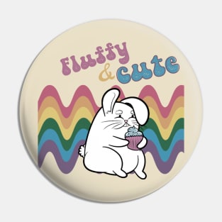 Fluffy & Cute Easter Bunny Pin