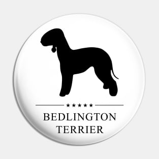 Bedlington Terrier Black Silhouette Pin