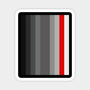 Gray gradient with a red stripe Magnet