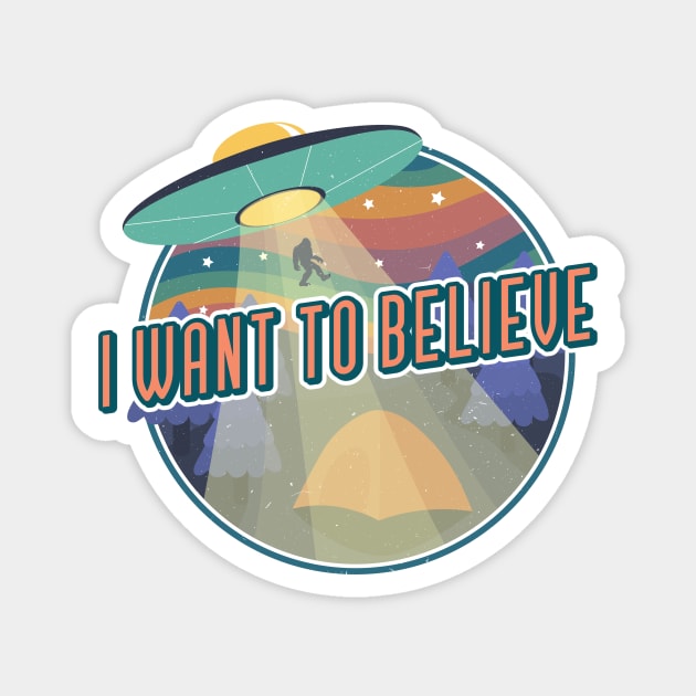 I Want To Believe Magnet by Araf Color