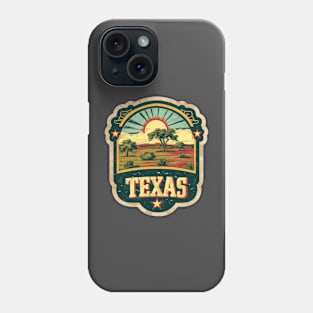 Vintage Texas State Design Phone Case