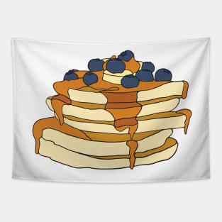 Syrup and Blueberry Pancakes Tapestry