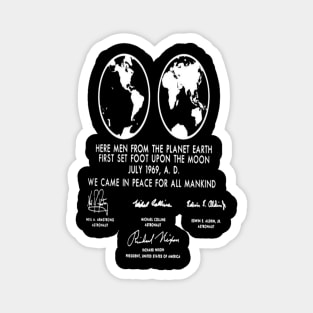 Moon Landing Plaque Magnet