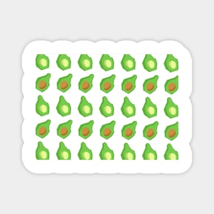 avocado pattern green and brown gift shirts Magnet