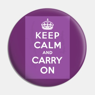 Keep Calm and Carry On Pin