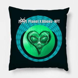 Planet X Aliens UFO Invasion Pillow