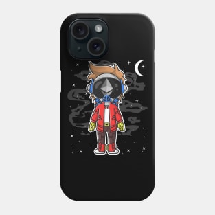 Hiphop Astronaut Ethereum Crypto ETH Coin To The Moon Crypto Token Cryptocurrency Wallet Birthday Gift For Men Women Kids Phone Case