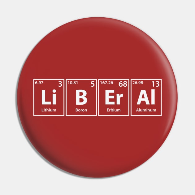 Liberal (Li-B-Er-Al) Periodic Elements Spelling Pin by cerebrands