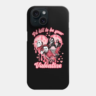 I'd K*ll To Be Your Valentine, Valentine Horror Phone Case