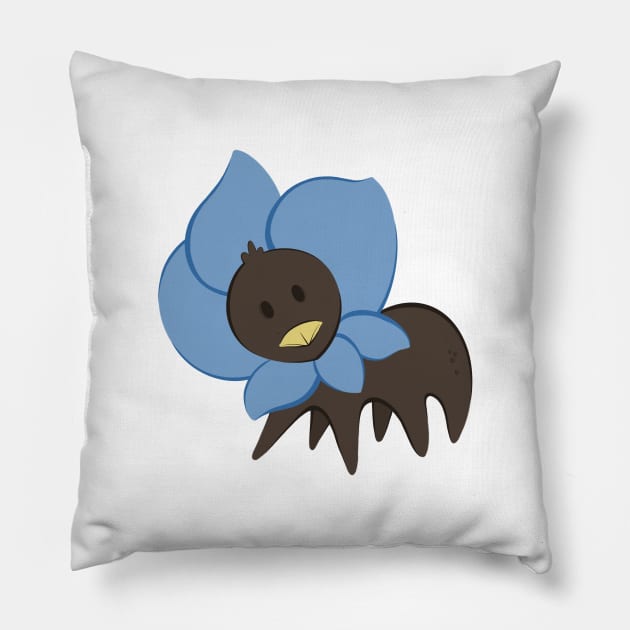 Strange Flower Child Pillow by candice-allen-art