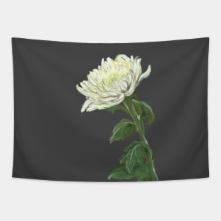 white flower Tapestry