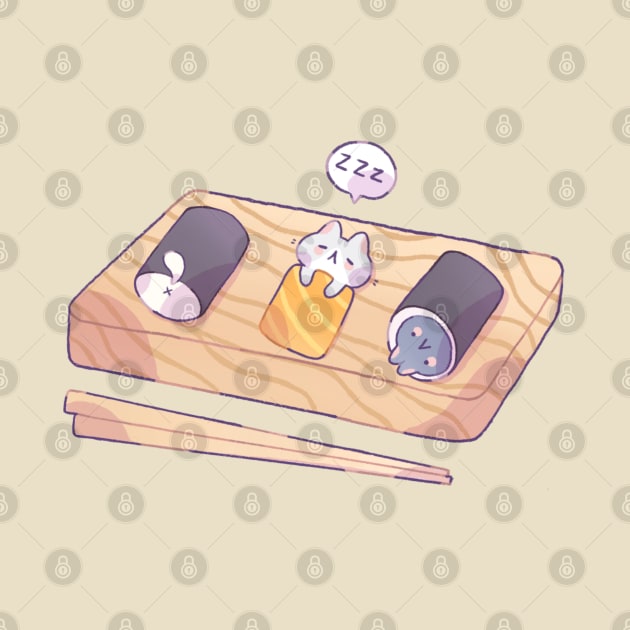 Sushi blanket by Milkkoyo