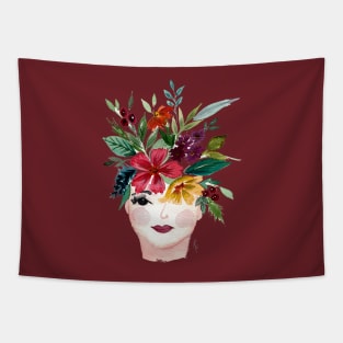 Flower head one eye Tapestry