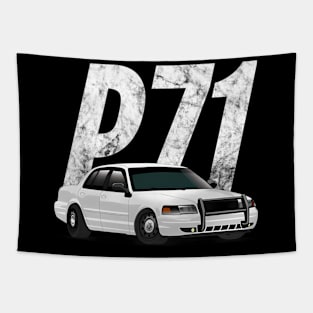 Crown Vic P71 White Cop Car Interceptor Vic Tapestry