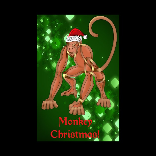 Monkey Christmas by KnotYourWorld4