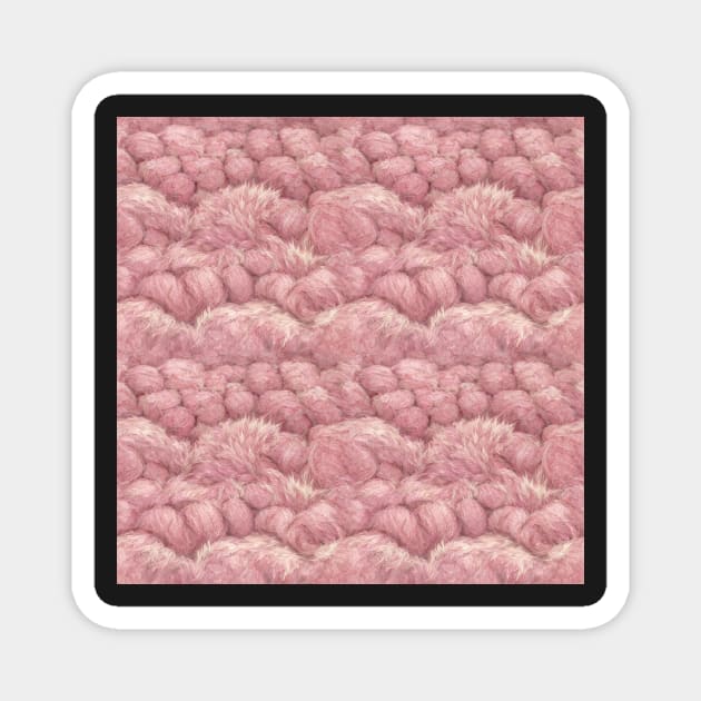 Pink Fur - Printed Faux Hide Magnet by Endless-Designs