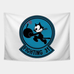 Fighting 31 the cat art Tapestry