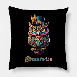 The wise owl sees all, hears all and knows all Pillow