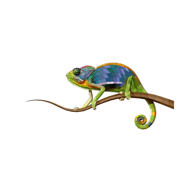The Chameleon (Colored) by Coster-Graphics