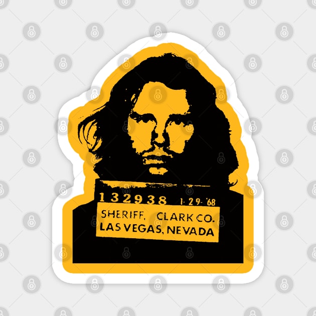 Jim Morrison Mugshot Magnet by ölümprints