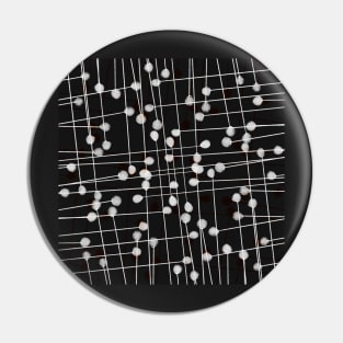 Symphony Sprouts | Black n’ White Abstract Pattern Pin