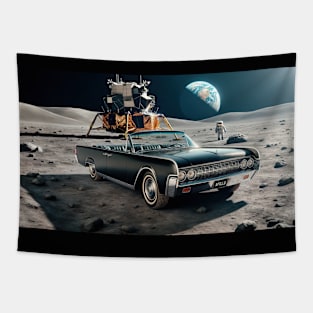 1963 Lincoln Continental Convertible on the Moon Tapestry