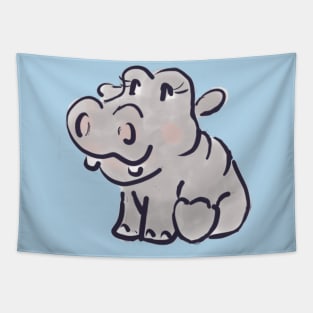 Little Hippo Tapestry