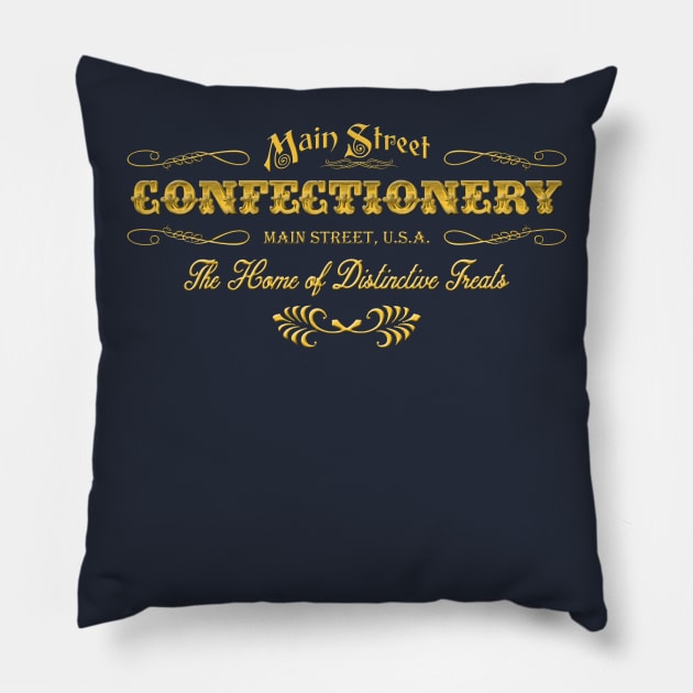 Main Street Confectionery Pillow by Mouse Magic with John and Joie