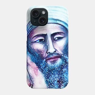 Averroes Snow Portrait | Averroes Artwork 13 Phone Case