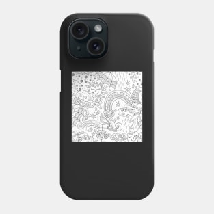 Noncolored Fairytale Weather Forecast Print Phone Case