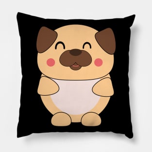 Kawaii Cute Baby Pug Pillow