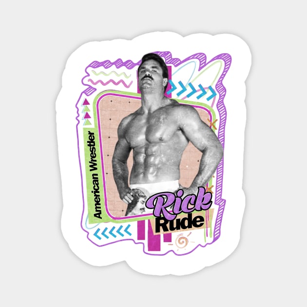 Rick Rude - Pro Wrestler Magnet by PICK AND DRAG