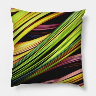 Jungle Strands Abstract Design Pillow