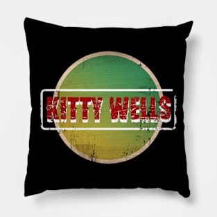 Kitty Wells Text Design Pillow