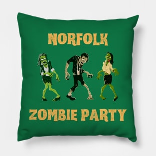 Norfolk Zombie Party Pillow