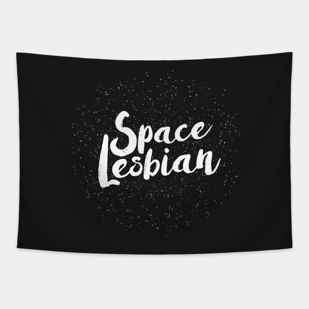 Space Lesbian Tapestry by Harley C