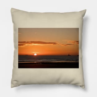 December sunrise over the North Sea Pillow