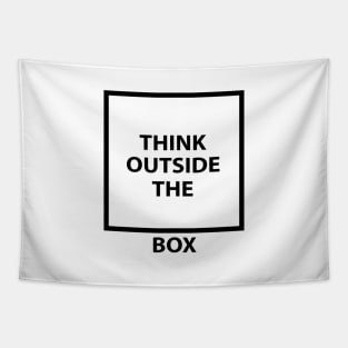 Think Outside The Box Tapestry