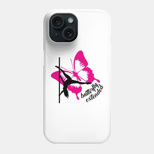 Pole Dance Butterfly Extended Phone Case by milemile