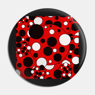 lady bug polka dot design pattern Pin