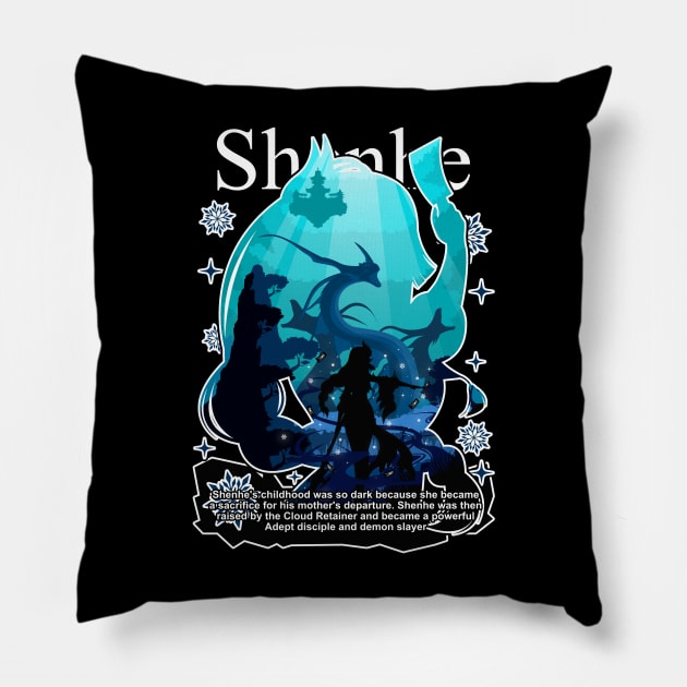 SHENHE - GENSHIN IMPACT Pillow by Afif MD.