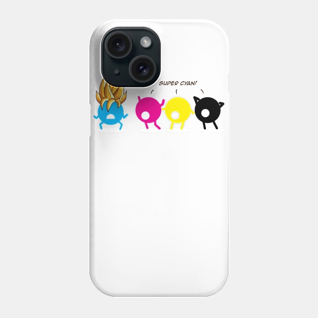 Super Cyan! Phone Case by yortsiraulo