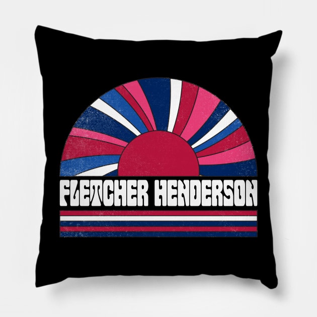 Henderson Proud Name Personalized Retro Flowers Beautiful Pillow by Friday The 13th