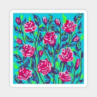 Roses blooming Magnet