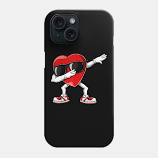 Dabbing Heart Funny Valentines Day Phone Case