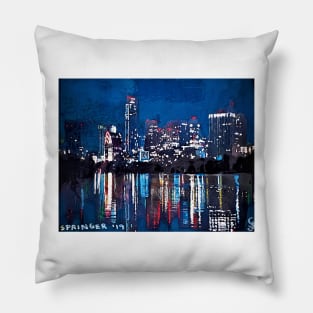 Austin at Night Pillow