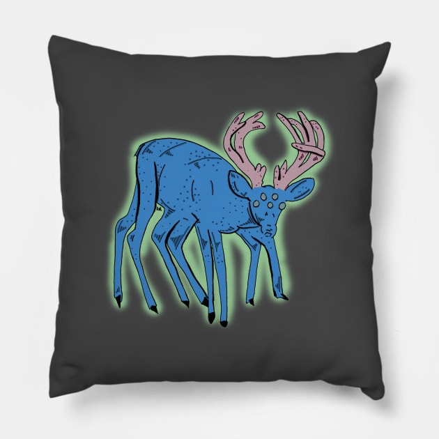 Mutant Deer Pillow by Katherine Montalto