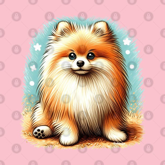 Cute Pomeranian by Sketchy